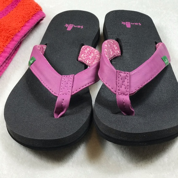 Sanuk Yoga Mat Flip Flops Sz. 6 - Picture 2 of 5